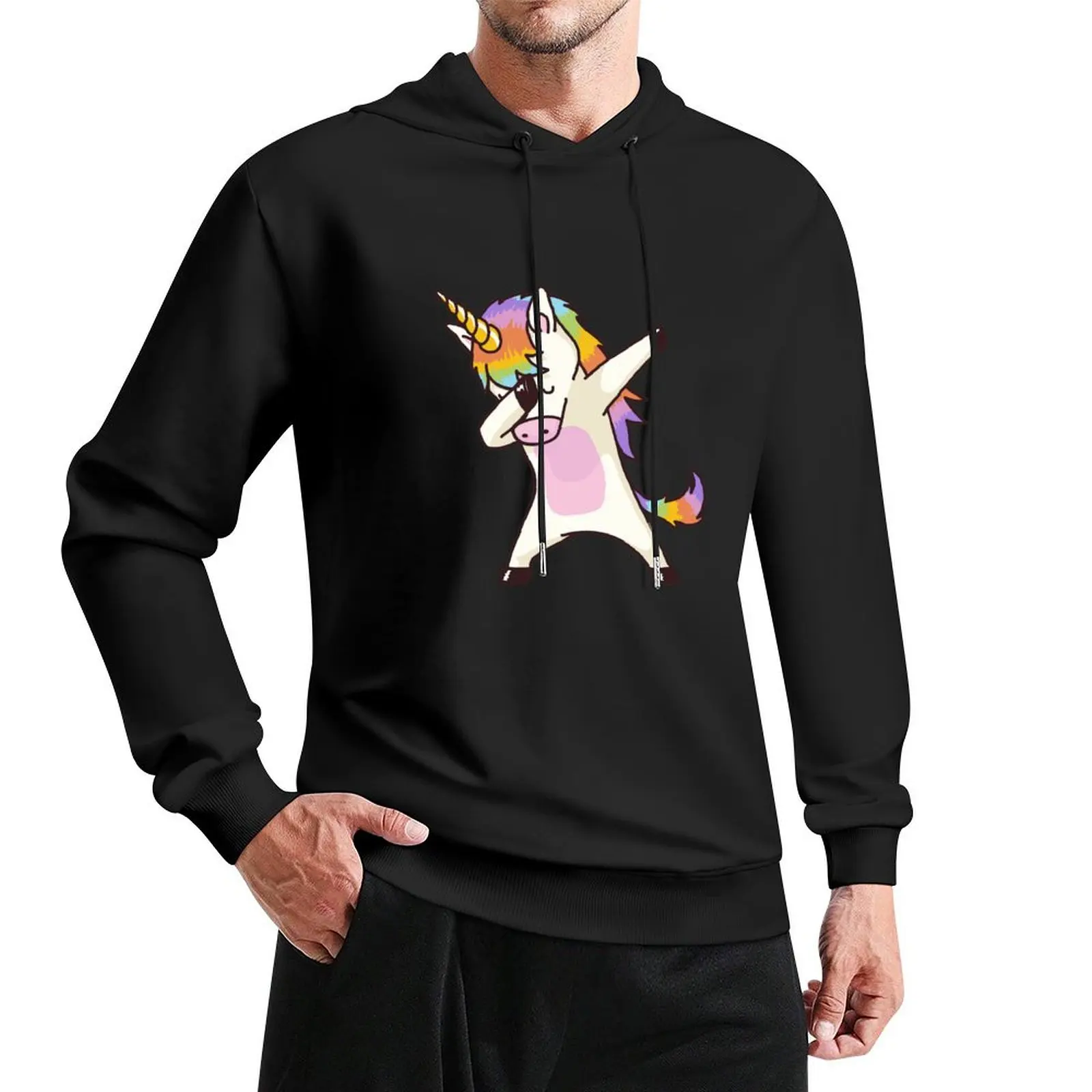 Dabbing Unicorn Shirt Hip Hop Dab Pose Pullover Hoodie mens designer clothes korean clothes new in hoodies & sweat-shirt