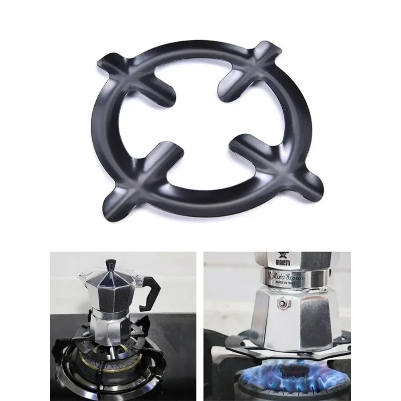 1pc/2pc Cast Iron Pot Reducer Grate Heat Resistant Gas Stove Ring Stand Coffee Moka Pot Holder Durable Cooker Plate for Stovetop