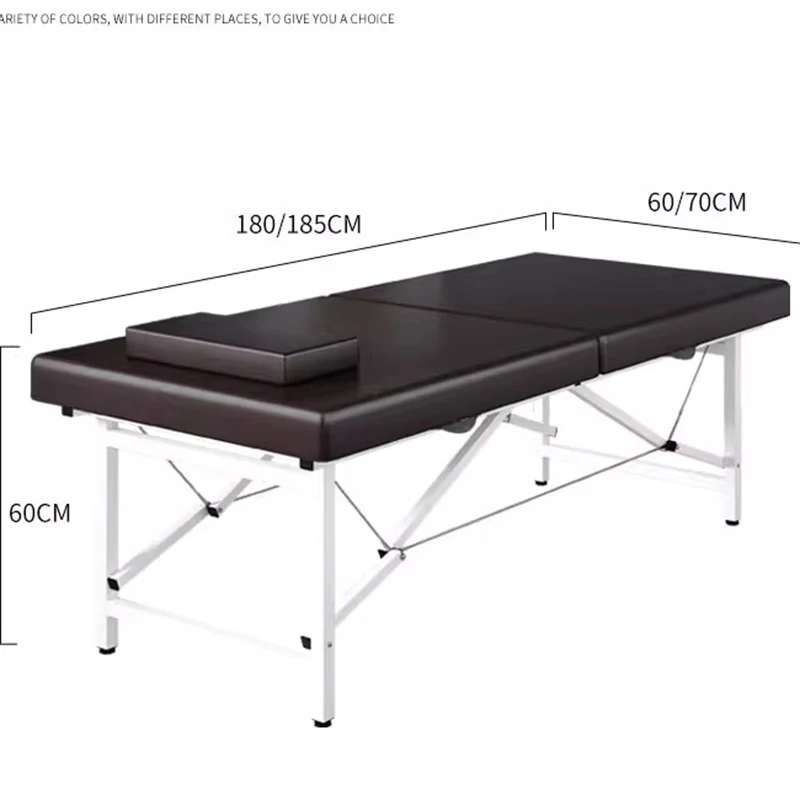 Mesa de massagem dobrável para tatuagem de beleza, espreguiçadeira portátil, cama dobrável, cama de corpo inteiro, móveis para pedicure