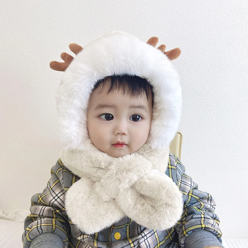 Cute Kids Winter Hat Knitted Infant Bonnet Baby Beanie Bear Lamb Wool Kids Baseball Cap for Girls Boys Child Accessories 6-36M