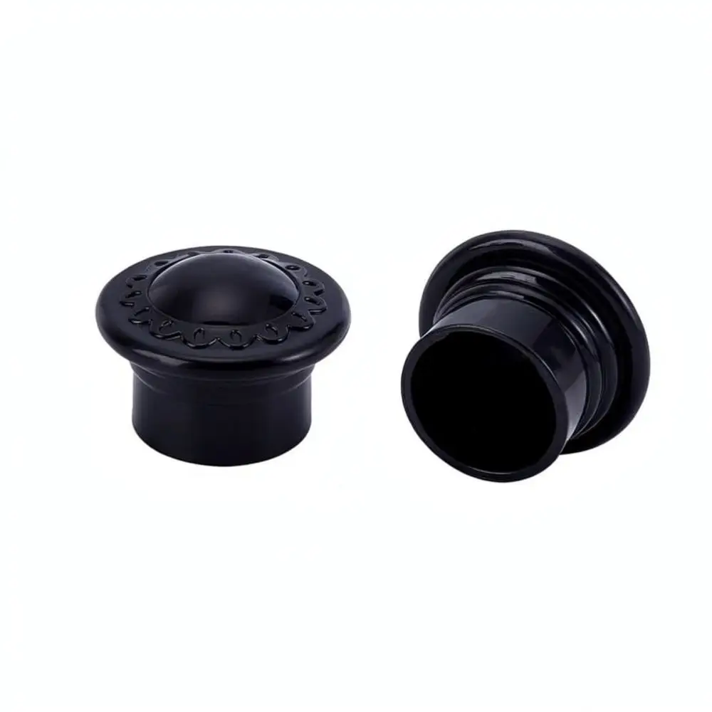 Decorative Curtain Rod End Caps For Siyu Plastic Finials Black Modern Style Pole Toppers Window Hardware Accessories