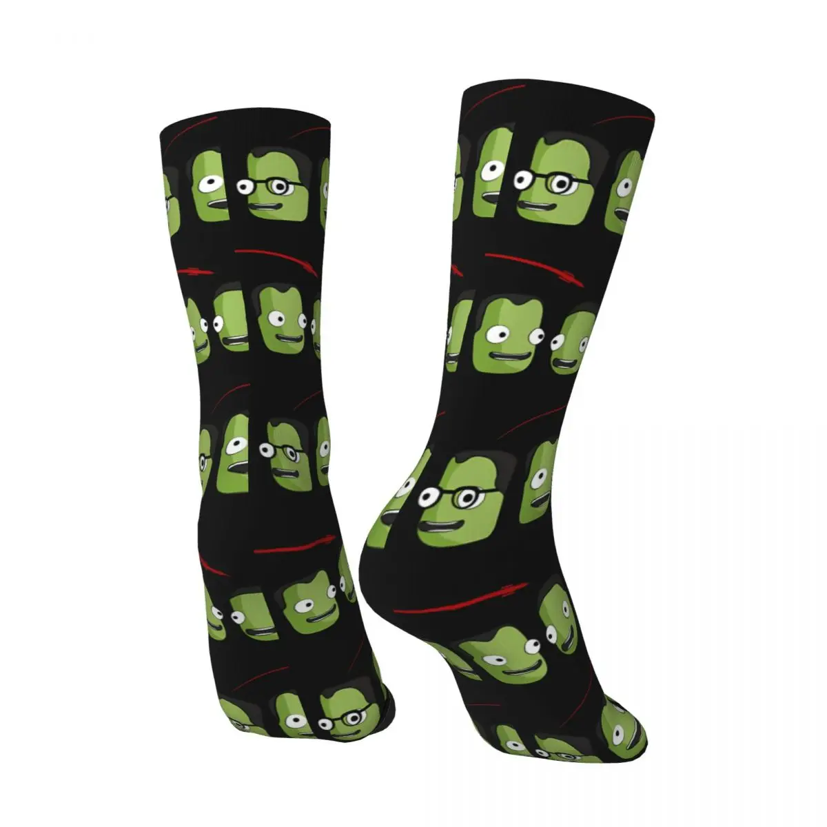 Kerbal Space Program_1 Men's Socks Retro Harajuku Kerbal Space Program Street Style Novelty Casual Crew Sock