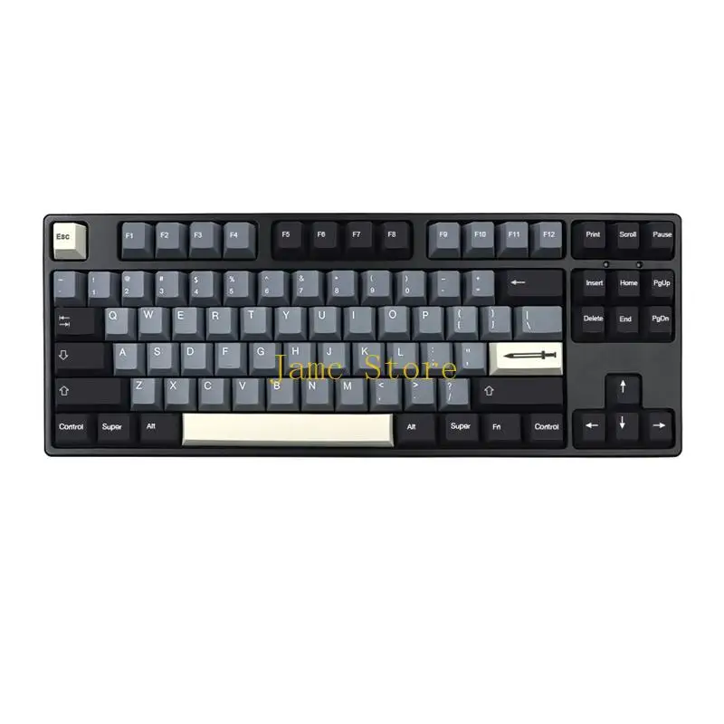 LX0B 134Keys/set Sword Keycap Cherry Profile PBT Keycaps For MX Switches DZ60 GK61