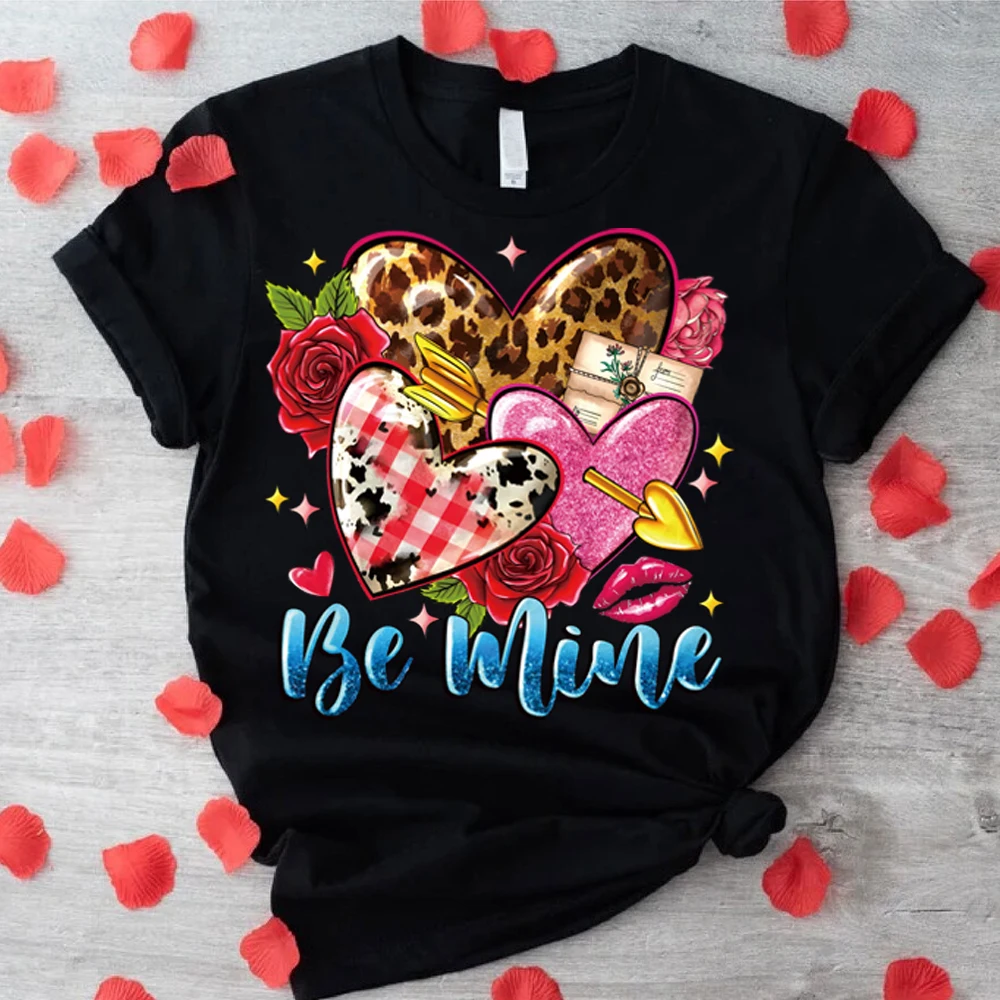 6 шт. любовное письмо пятно леопардовый узор мороженого теплопередающие наклейки гладильные наклейки, термоперенос одежды смешанные цвета