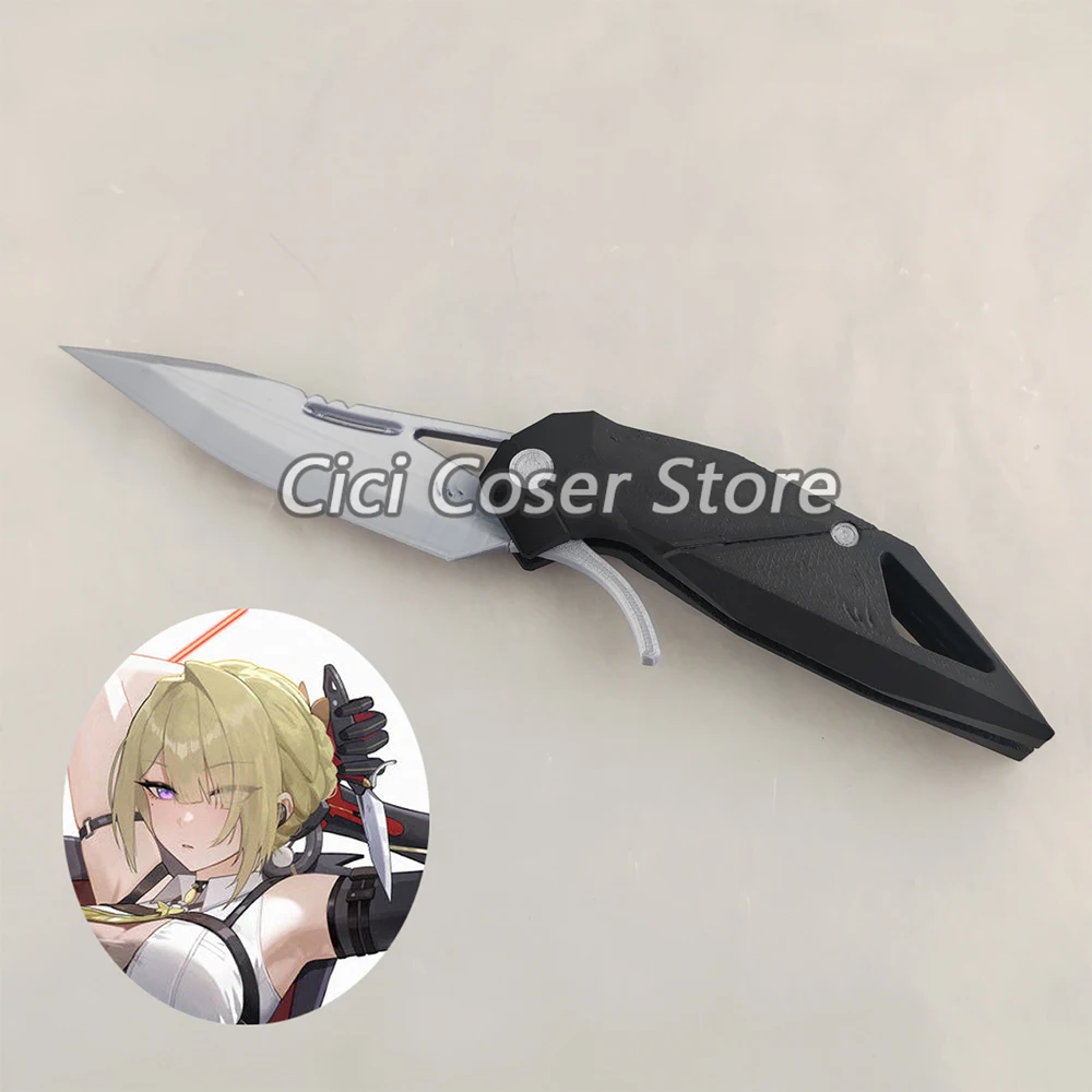 

Zenless Zone Zero Chevalier Evelyn Cosplay Weapon Props Foldable Dagger Men Woman Halloween Party Carnival Roleplay Accessories