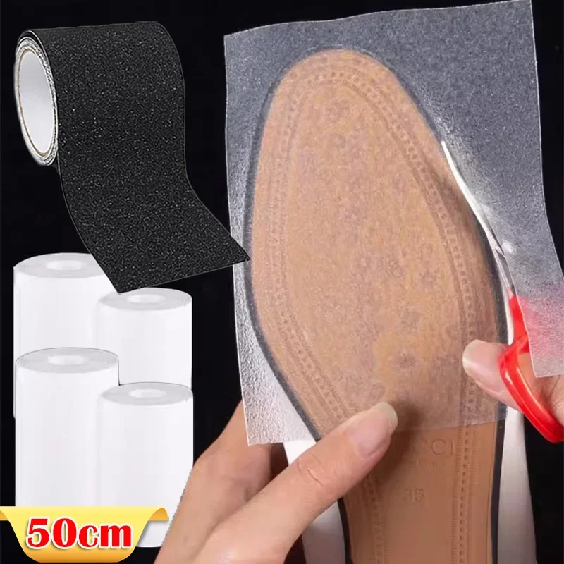 1Roll Non-slip Shoes Sole Protector Stickers Women High Heels Sole Tape Self-Adhesive Ground Grip Wear-resistant Outsole Insoles