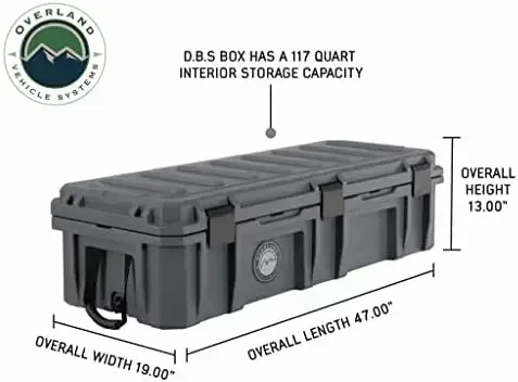 Hot Sellers.Overland Vehicle Systems 117 Quart Dry Storage Box, Overland Storage Case, Off Road Storage Case, Waterproof.NEW