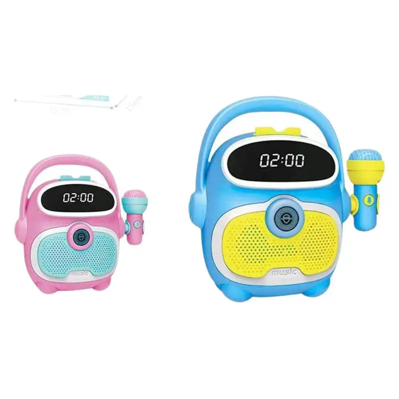 Microphone karaoké Machine Instrument de musique jouets reconnaissance faciale enfants lecteur de musique jouet haut-parleur Portable pour garçons filles