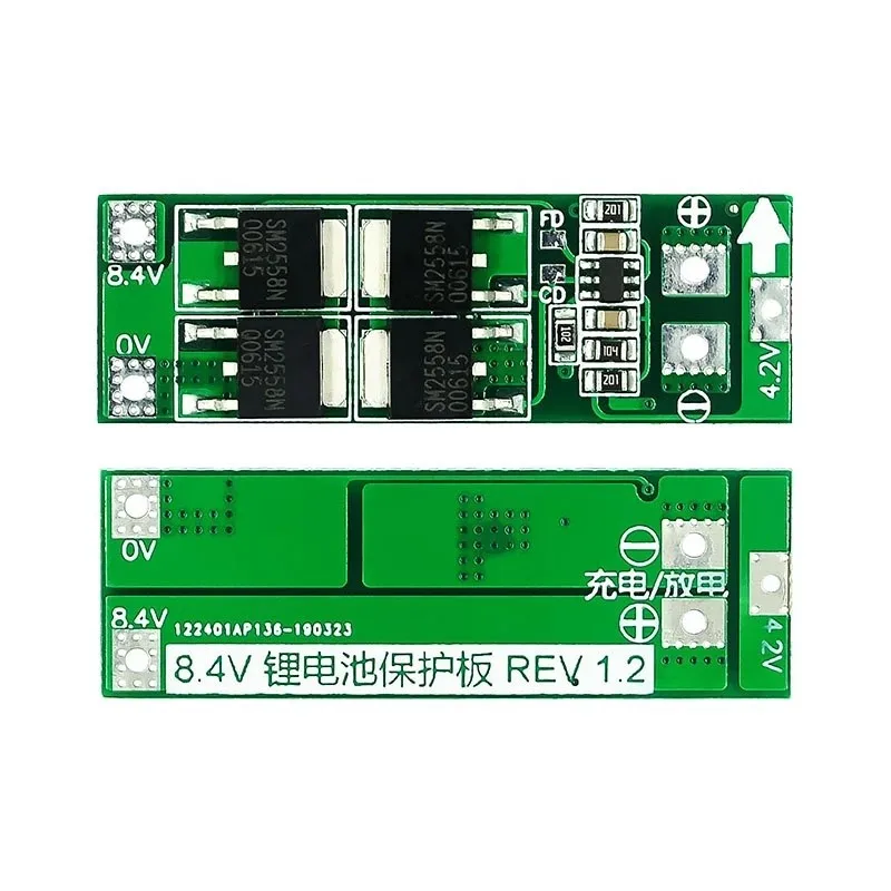 5pcs 2S 74V 84V 18650 Lithium Battery Protection Board with Balance 20A for Li ion Battery Pack BMS