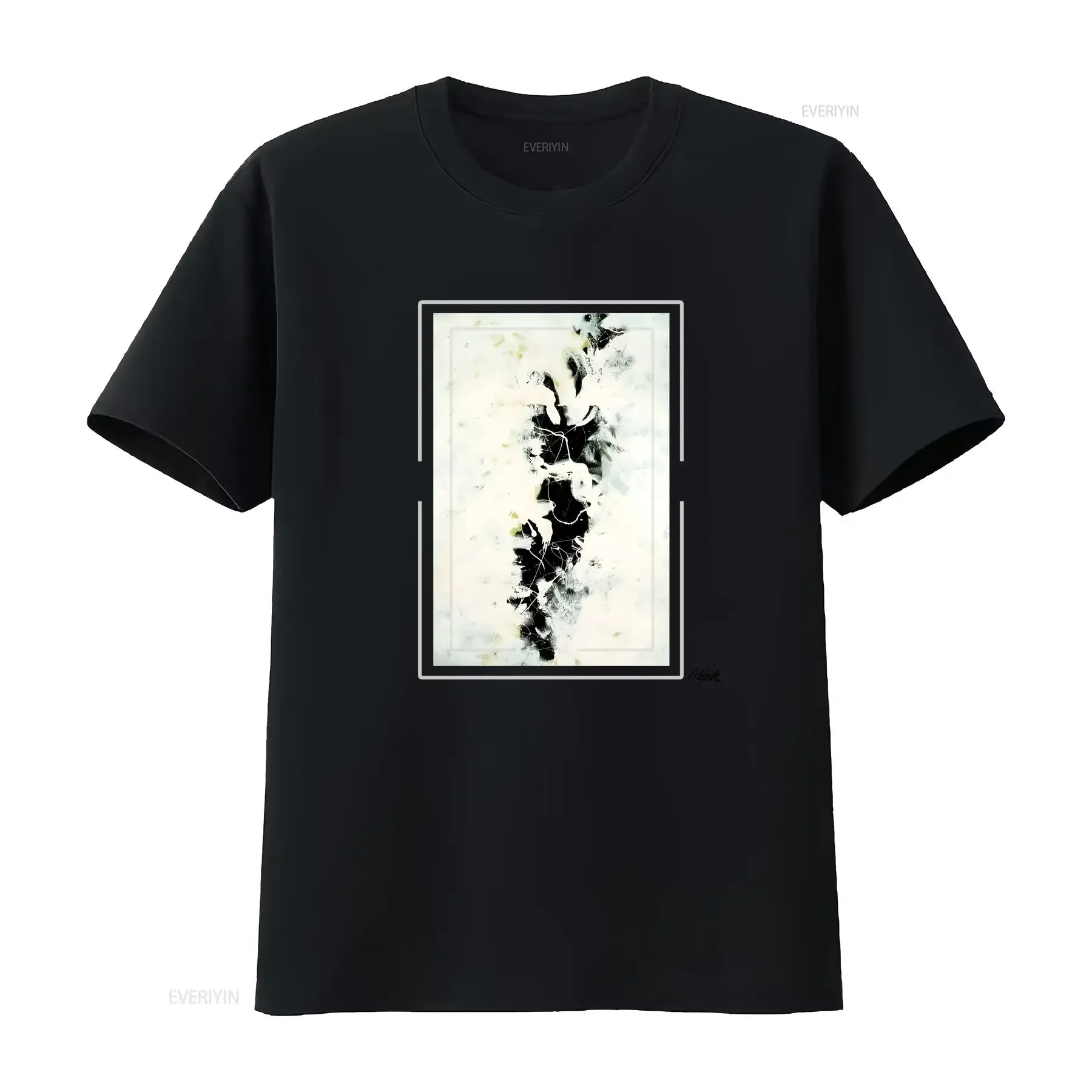 Jackson Pollock The Deep 1953 Artwork T shirt long or short sleeves vintage Washed Stretched homme graphic streetwear