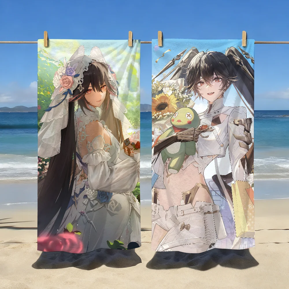 Punishing Gray Raven Lucia Game Towel Sports Quick Dry Travel Camping Gear Sandproof Soft Light Large Beach Towel