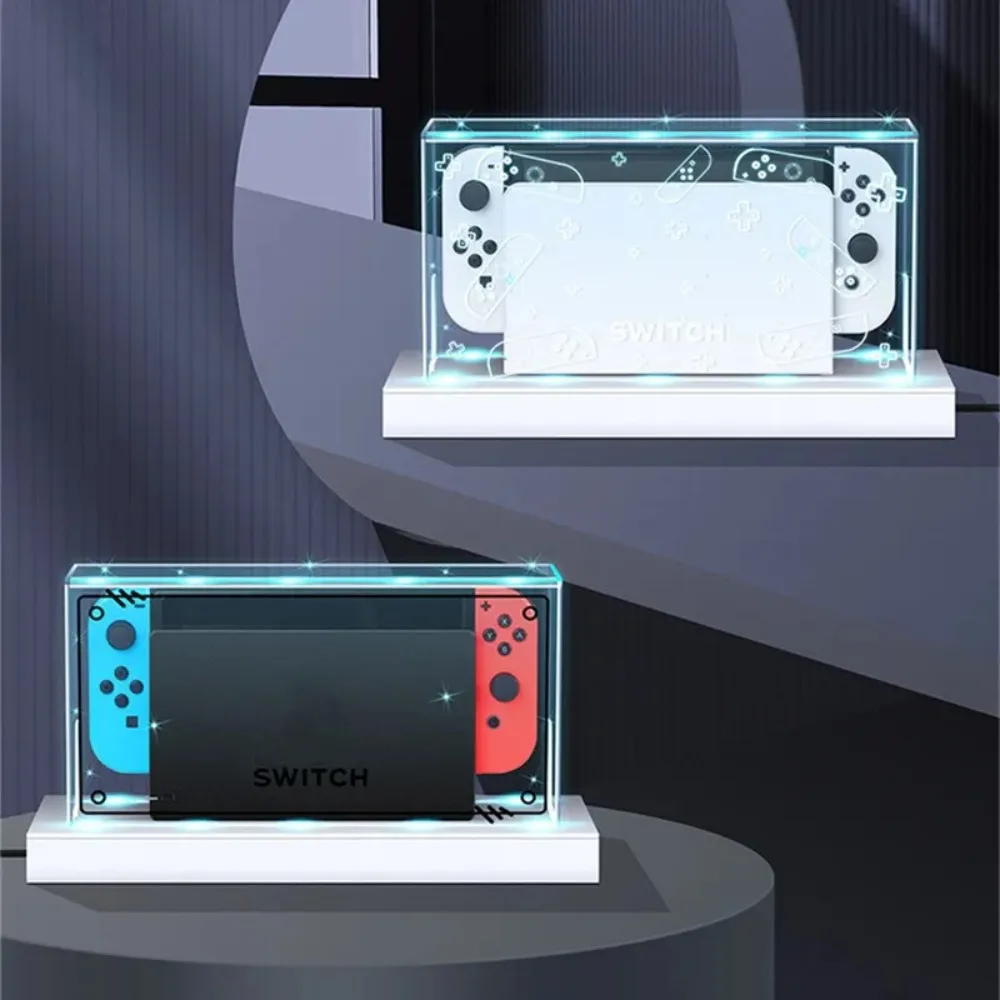 New Clear Dust Cover for Nintendo Switch Oled Protection Cover Protective Sleeve Acrylic Display Box Shell Ns Games Accessories