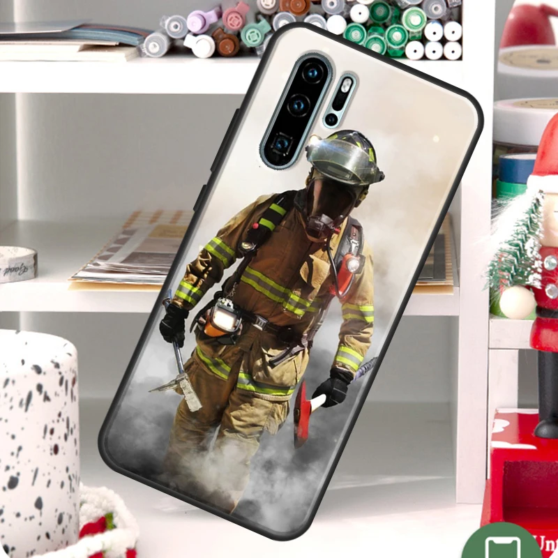 Firefighter Fire Fireman Case For Huawei Nova Y60 Y61 Y70 Y90 Y91 10 9 SE 11i 8i 7i 3i P20 P40 Lite P30 Pro Cover