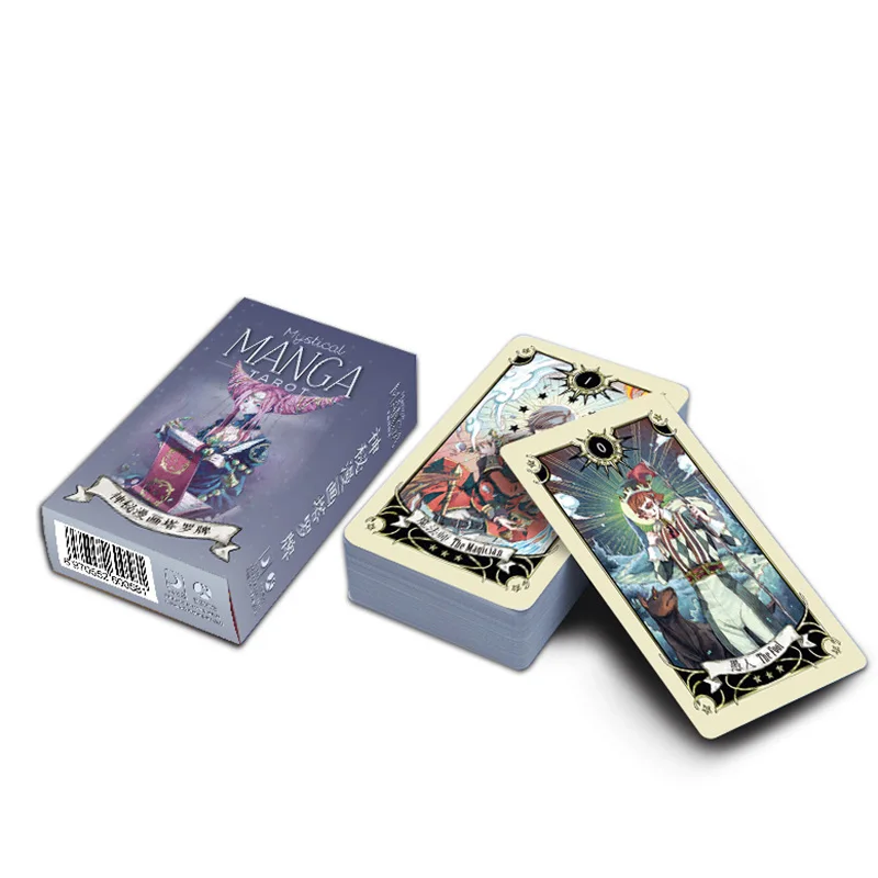 MANGA Tarot Cards Divination Cards Game 12*7cm Cards Chinese/English Version  Family/Friends