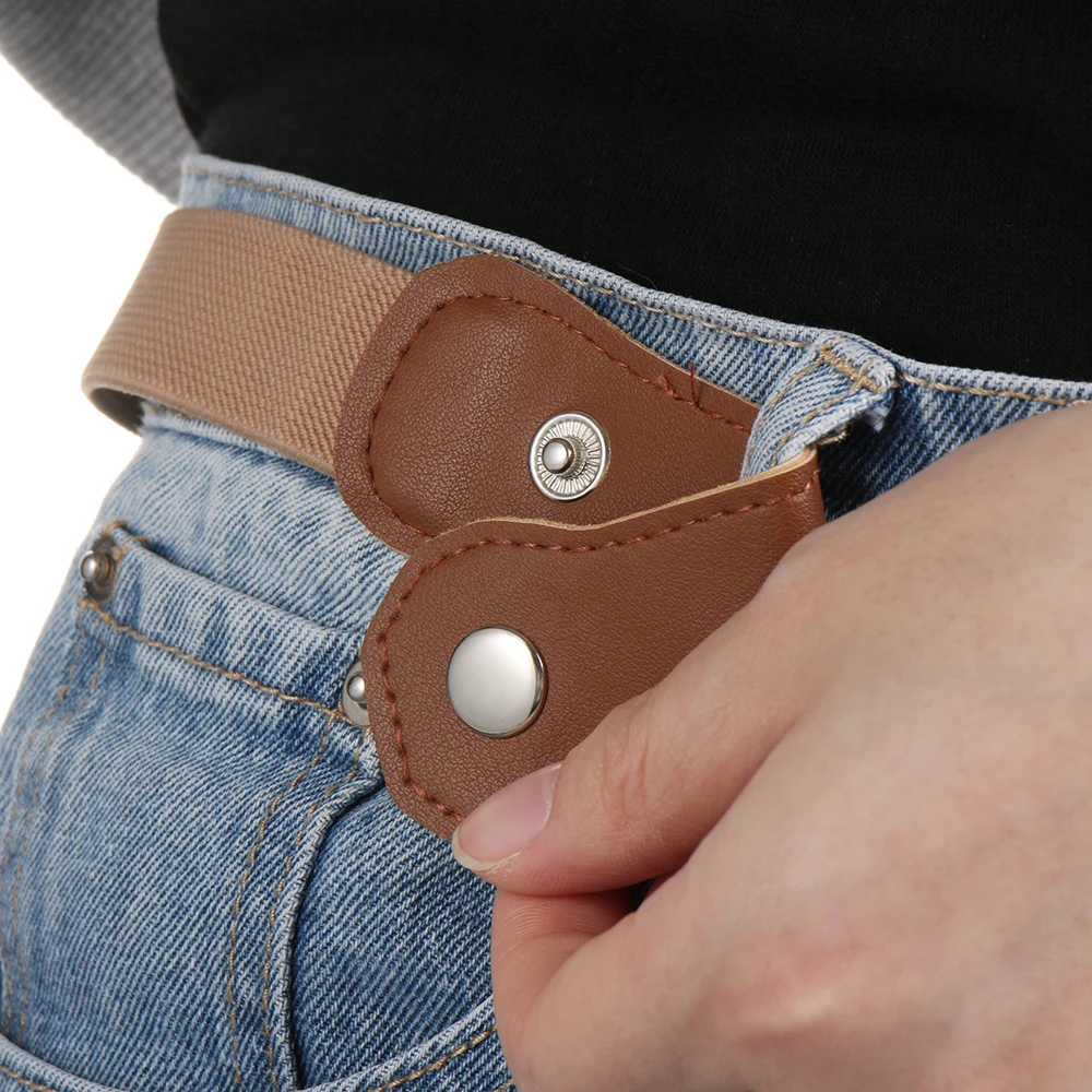 ปรับเด็กชายและเด็กหญิงยืดผ้าใบยืดเข็มขัดเอวเข็มขัดเด็กเข็มขัดหัวเข็มขัดฟรีเข็มขัด