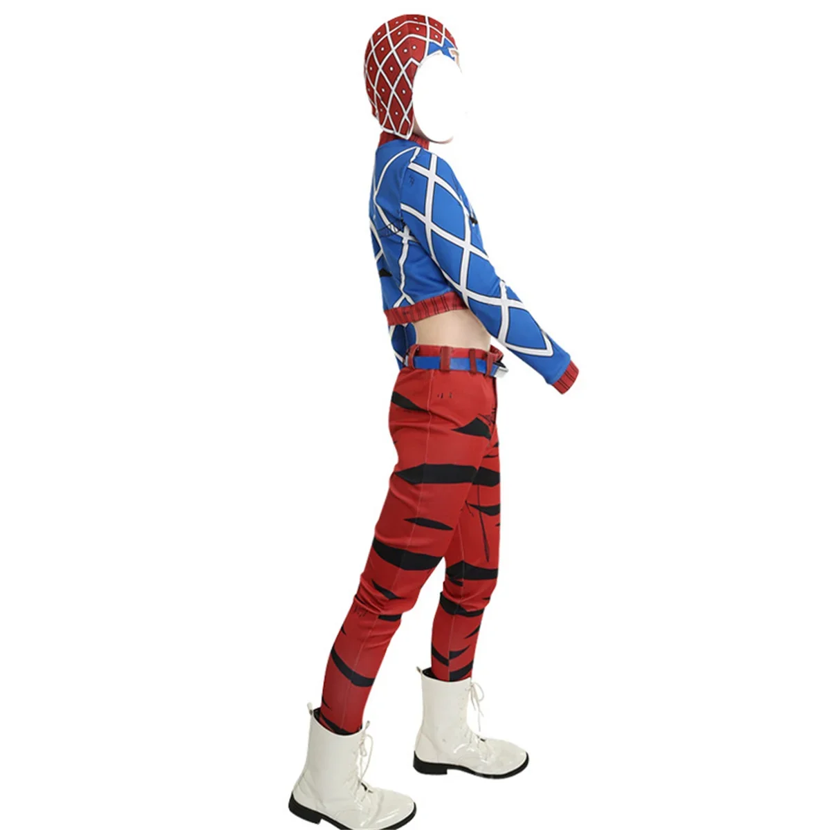 Anime Mista Cosplay Gold Wind Costume Knitted Sweater Cosplay Fancy Costume Halloween Carnival Party Set with Hat view 4