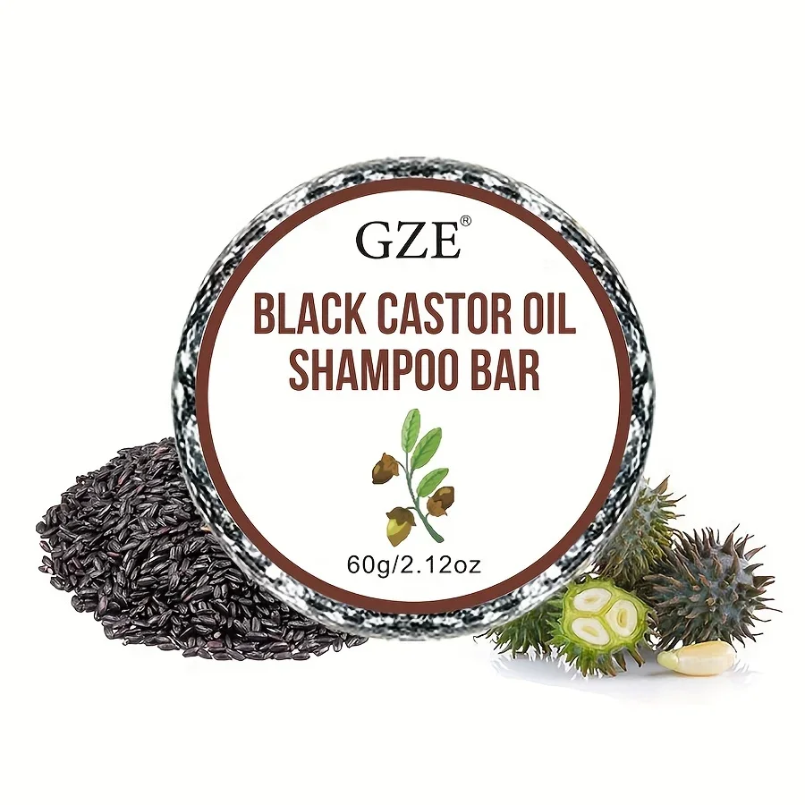 GZE Jamaica Black Castor Oil Shampoo Bar Soap for Hair Thickens & Strengthens - Helps Dry Curly & 4c Hair Moisturizing