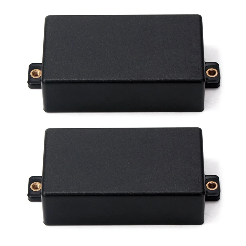 2X Plastic Sealed Humbucker Pickup Cover Fit SQ ST Pickup Guitar Parts (Black)