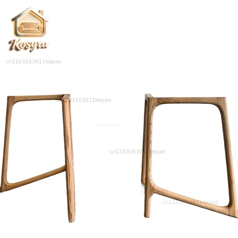 Butterfly Shape Creative Table Legs Solid Wood Desk Support Base Natural Wooden Furniture Feet Workbench Accessories Stand