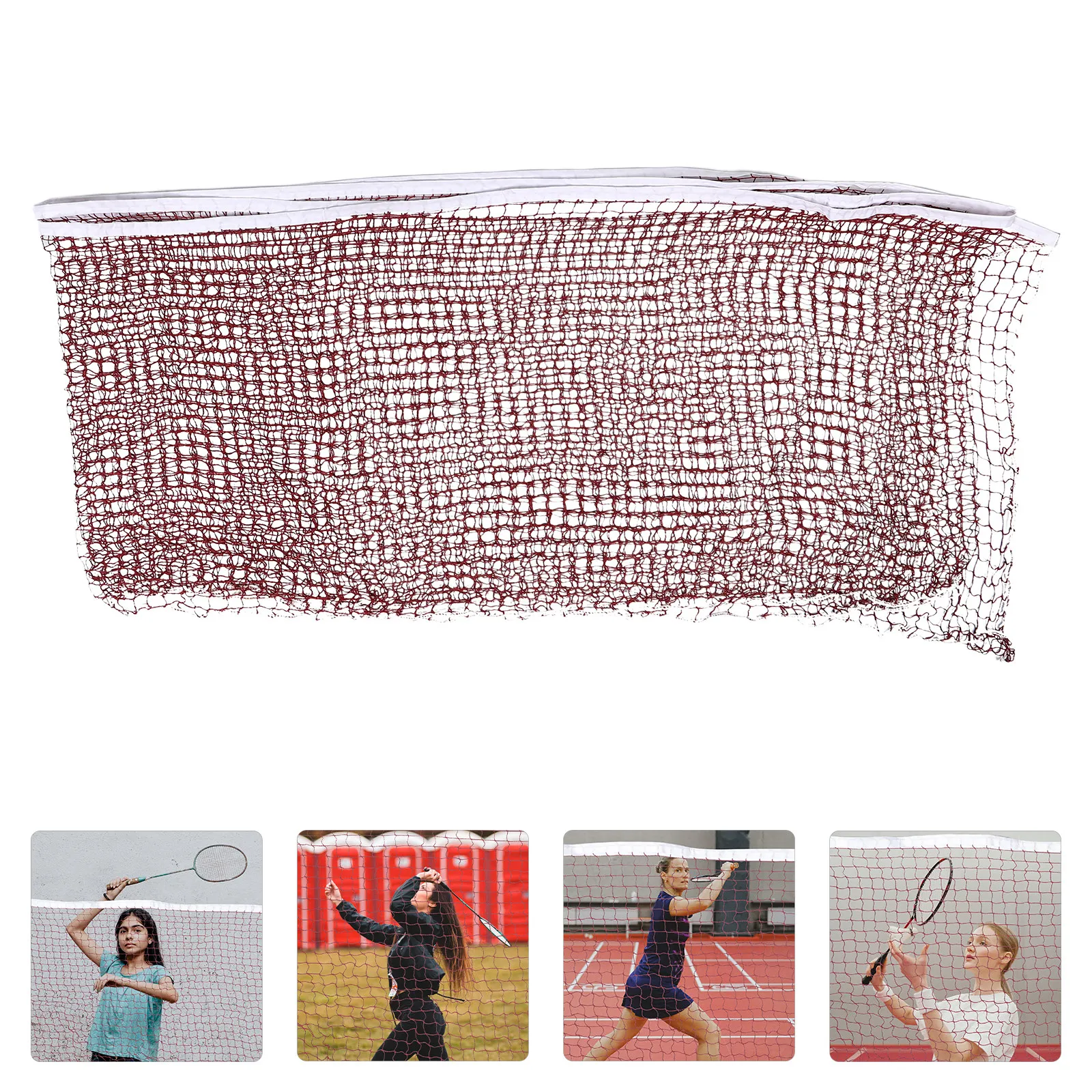 

20Ft Portable Badminton Net Outdoor Volleyball Pickleball Foldable Lightweight Polypropylene Sports Net for Backyard Indoor