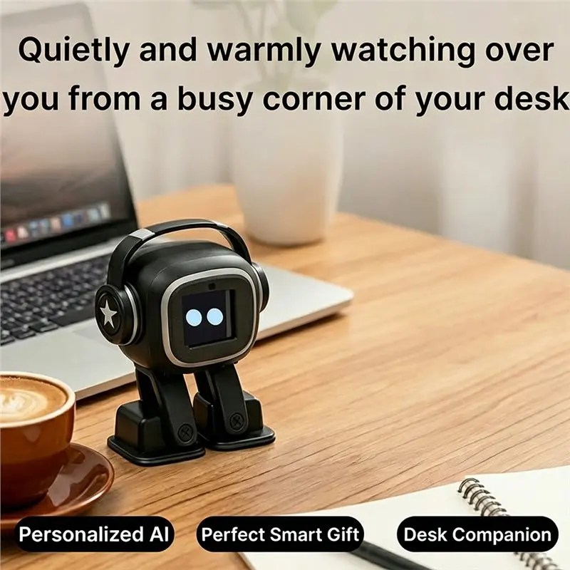 

A07I Dancing Mini Charging Skateboard EMO Interactive AI Desktop Robot With Camera Magnetic Base Multilingual Companion