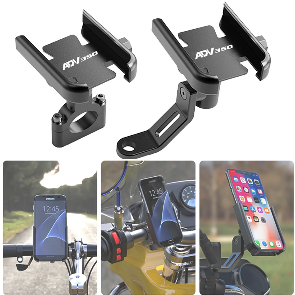 

For HONDA ADV350 ADV 350 2021 2022 Motorcycle Aluminum Bicycle Mobile Phone Holder Handlebar GPS Stand Bracket