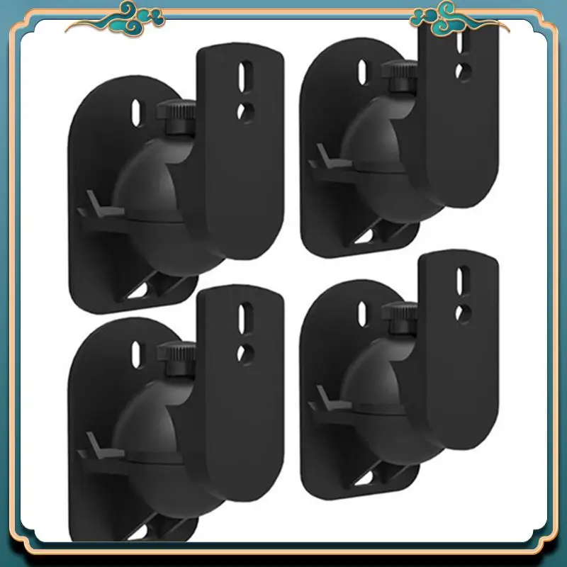 (New)-Universal Speaker Wall Mount Bracket Ceiling Stand Clamp With Adjustable Swivel And Tilt Angle Rotation Durable Easy To Us