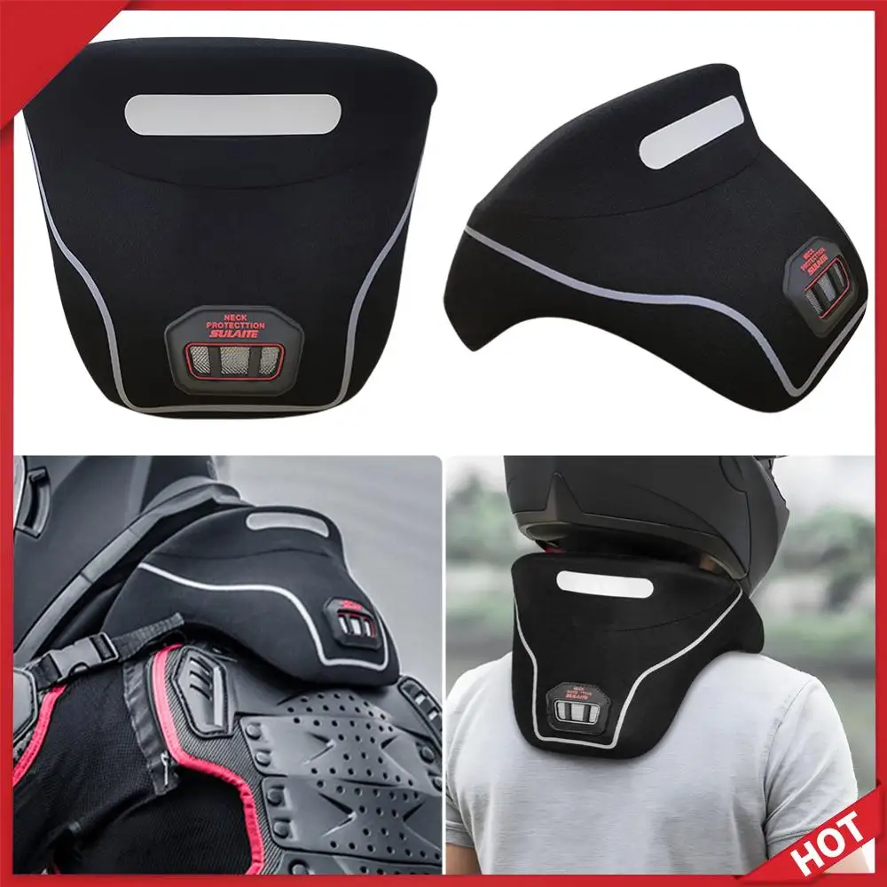 

Защитный воротник для мотоциклистов от усталости, с молнией, 3D-защита шейного отдела позвоночника