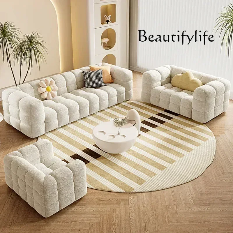 

S Nordic Luxury Puff Sofa Relaxing Comfortable Modern Designer Sofa Single Elegant Soft Canape Salon De Luxe Home Furniture