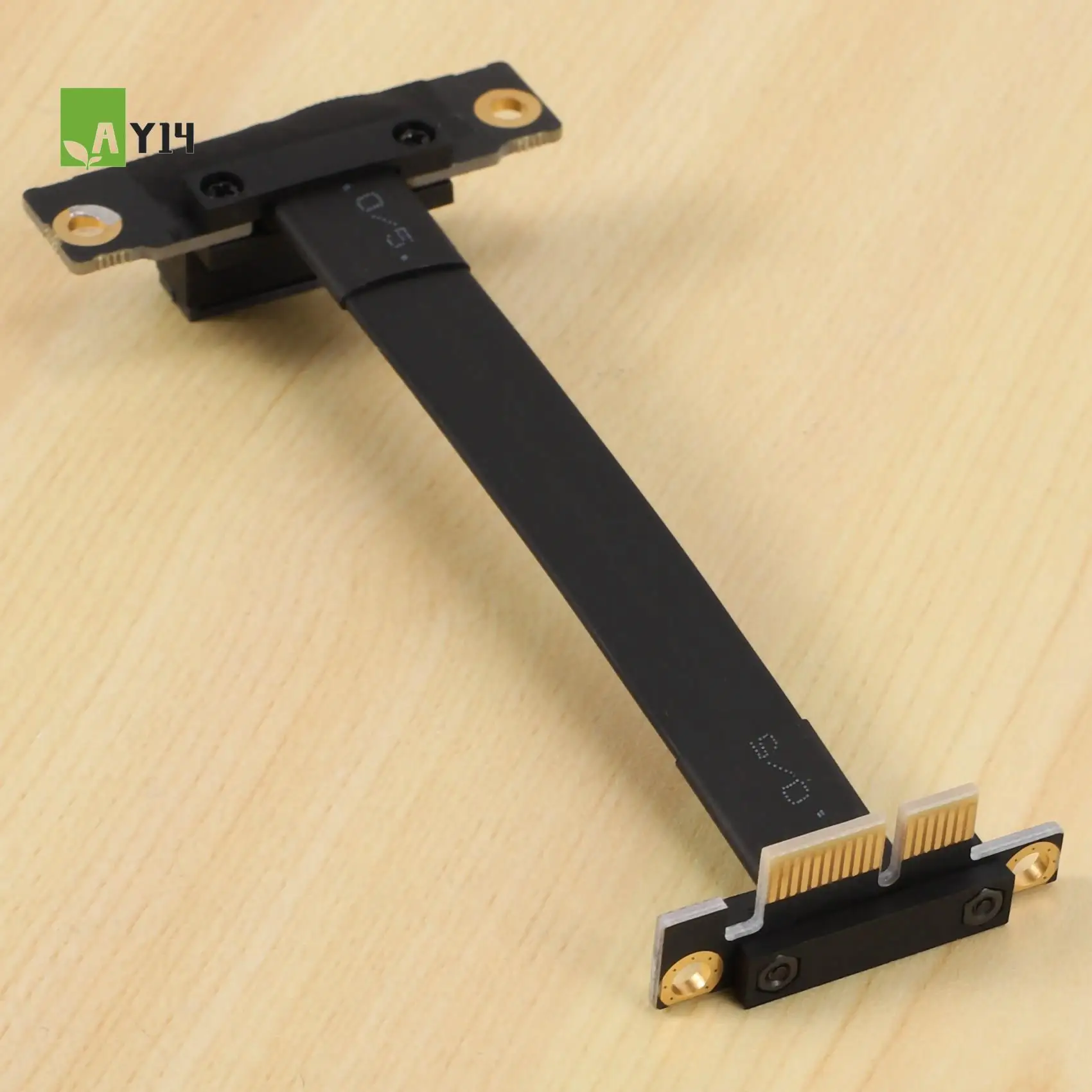 

AY14 -PCIE X1 Riser Cable Dual 90 Degree Right Angle Pcie 3.0 X1 To X1 Extension Cable 8Gbps PCI Express 1X Riser Card