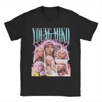 Young Miko Vintage Retro Design T Shirts Men's  Cotton Leisure T-Shirts Crewneck  Tee Shirt Short Sleeve Clothing Gift