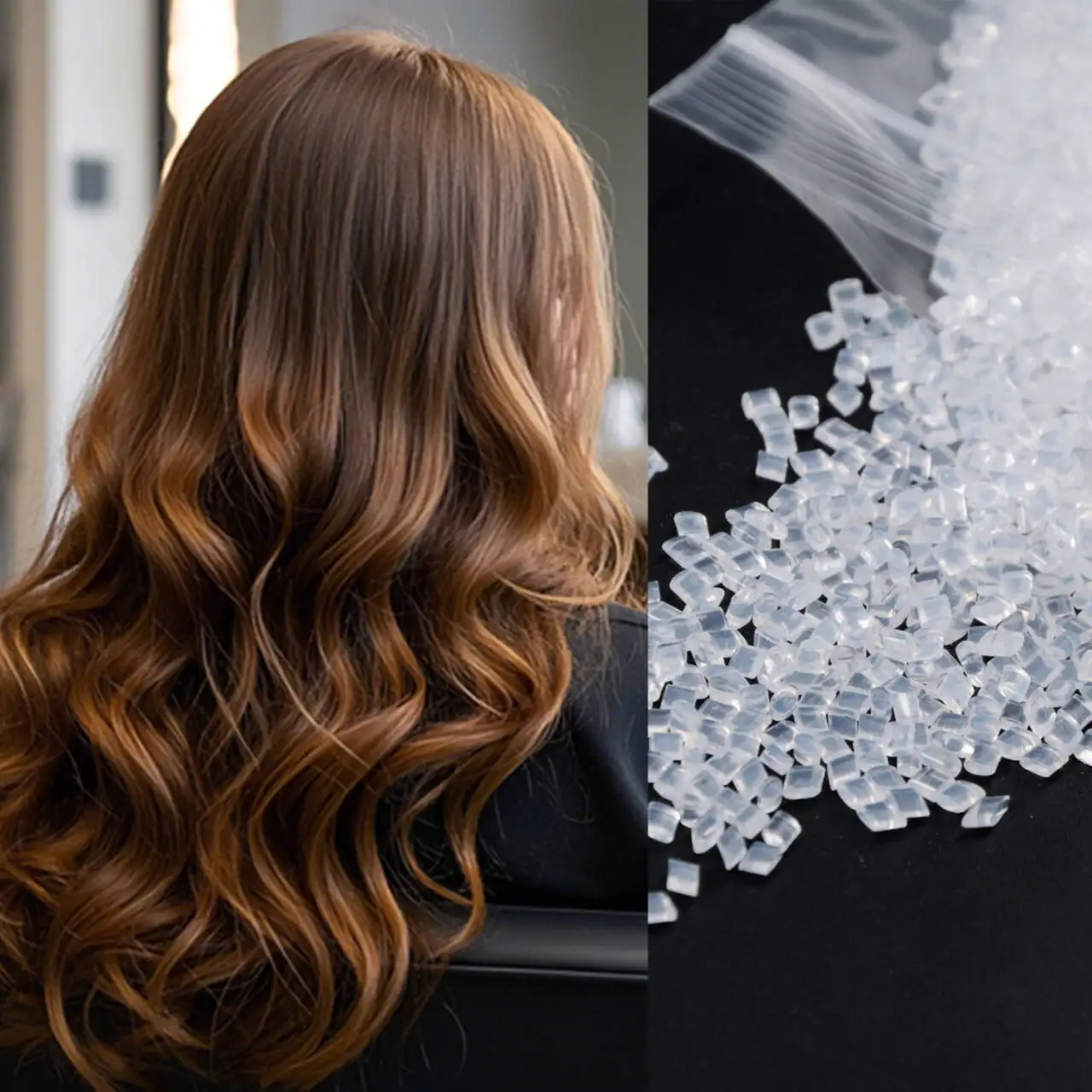 Hair Extension Keratin Glue Grain- 100Gram/lot  Keratin Glue Granule for I Tip/ U-Tip Hair