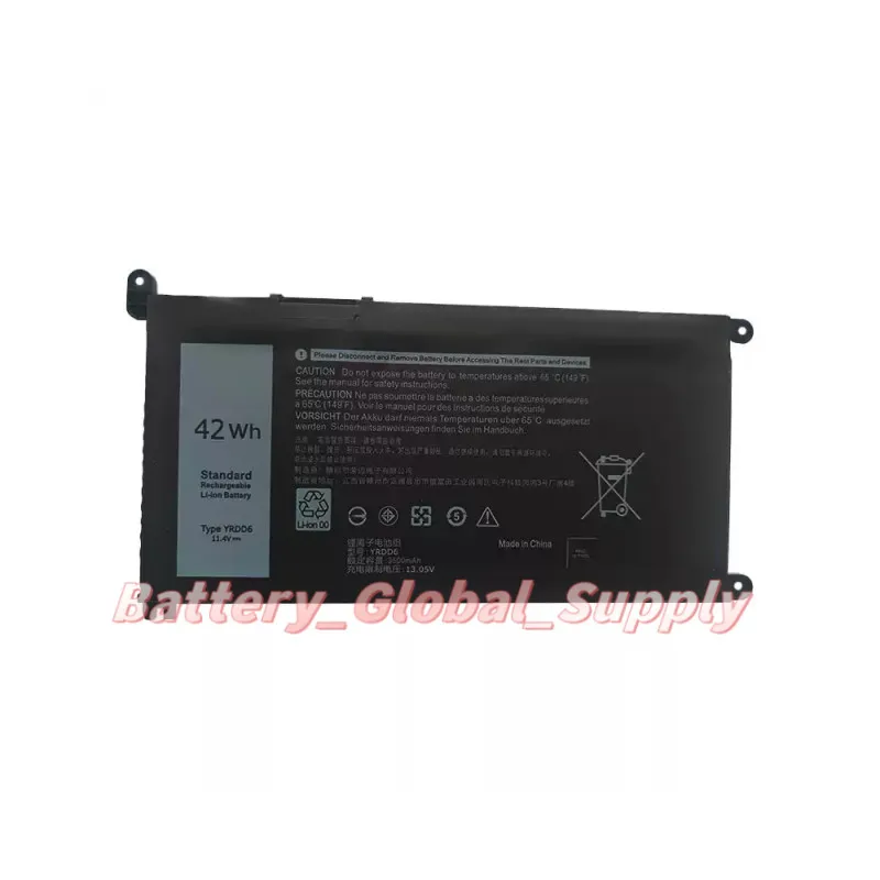 

Battery for Inspiron5480 5482 5485 5584 5488 5493 5590 YRDD6 11.4v New 1PC-