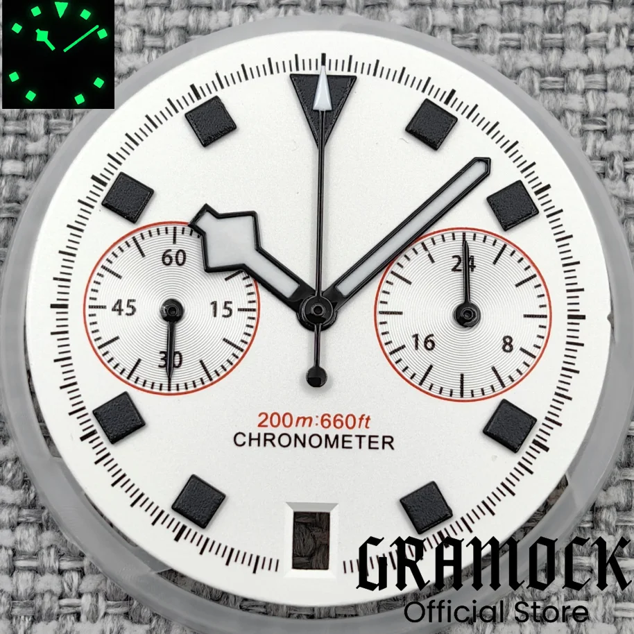Gramock Pelagos FXD 크로노그래프 사이클리스트 다이얼, C3 녹색 야광 핏 VK64 무브먼트, 블루, 블랙, 화이트, 럭셔리 패션, 뉴 2025, 30mm