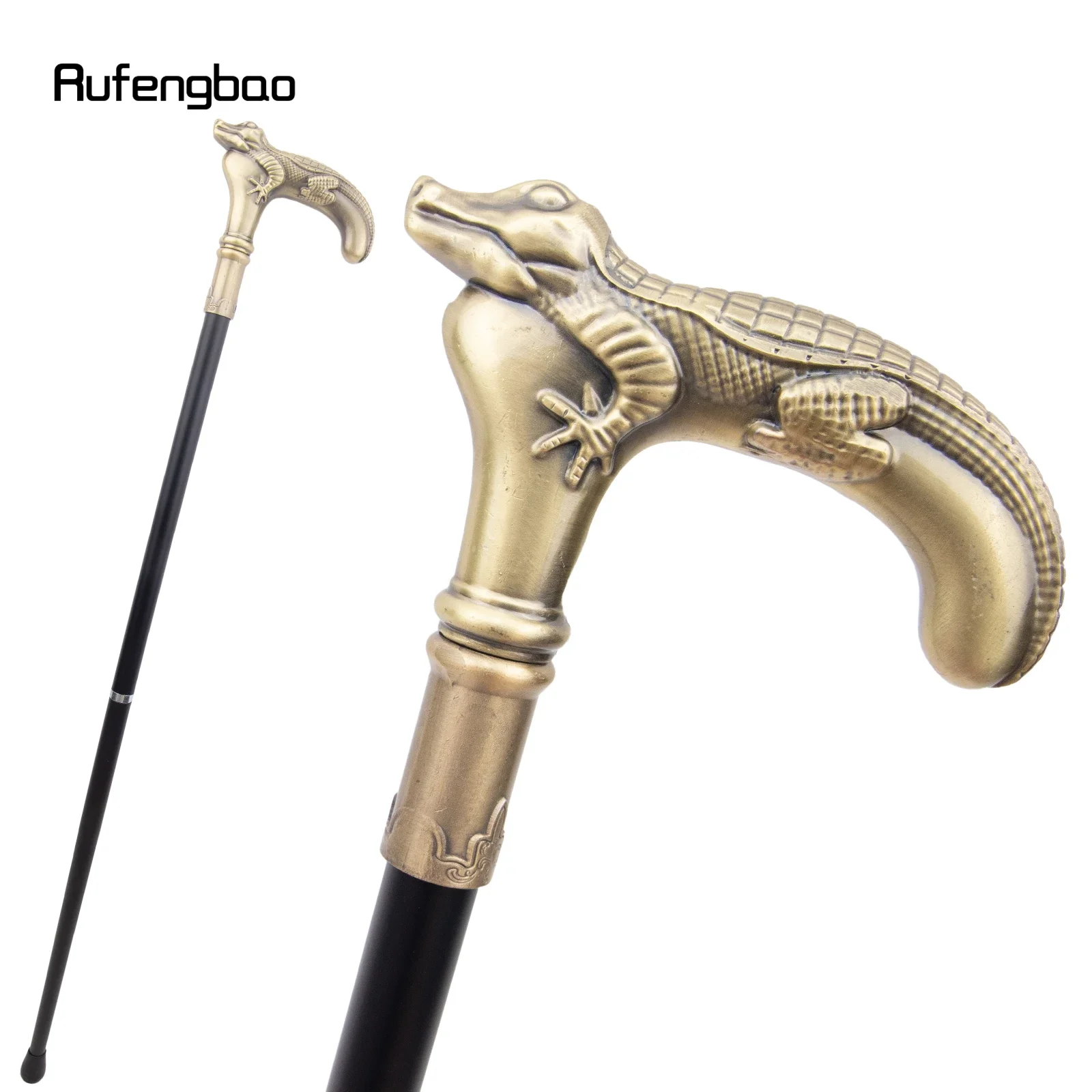 

Copper Lizard Walking Cane Fashion Decorative Walking Stick Gentleman Decorative Stick For Cosplay 89cm Performance Stage Cane