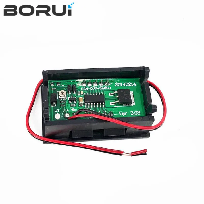 Digital Voltmeter DC 4.5V to 30V Digital Voltmeter Voltage Panel Meter Red/Blue/Green For 6V 12V Electromobile Motorcycle Car