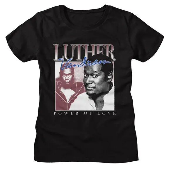 Luther Vandross Power Of Love Women's T Shirt R B Soul Tour Music Merch