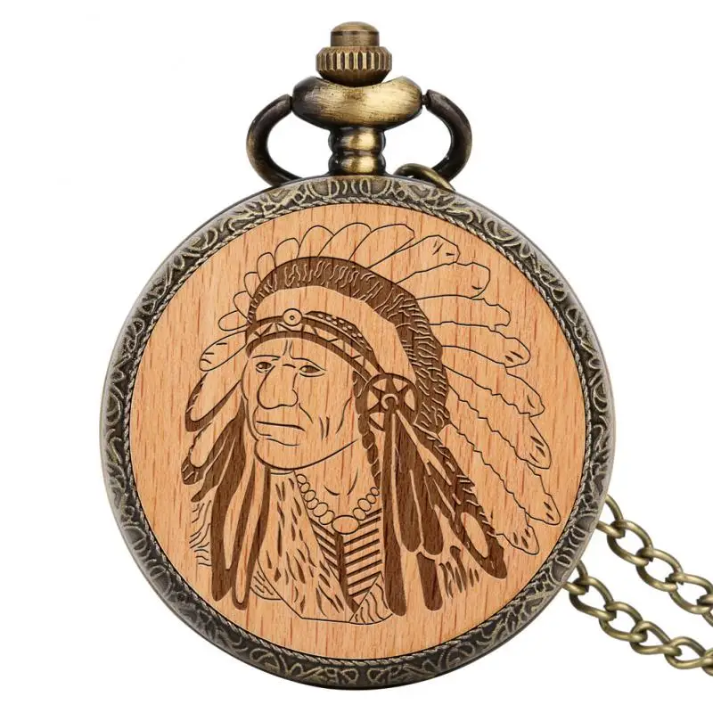 Sculpted Engraved Old Man Ancient Quartz Pocket Watch Men Pendant Watches Pendant FOB Clock Necklace Watch with 80cm/30cm Chain