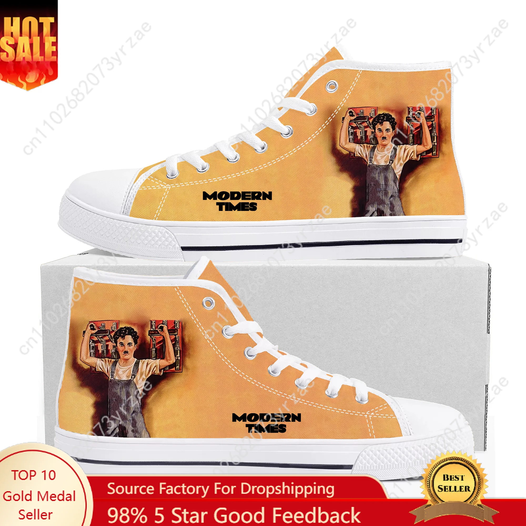 

Modern Times High Top High Quality Sneaker Mens Womens Teenager Canvas Sneaker Casual Fashion Patterns Shoe Custom Made Shoes