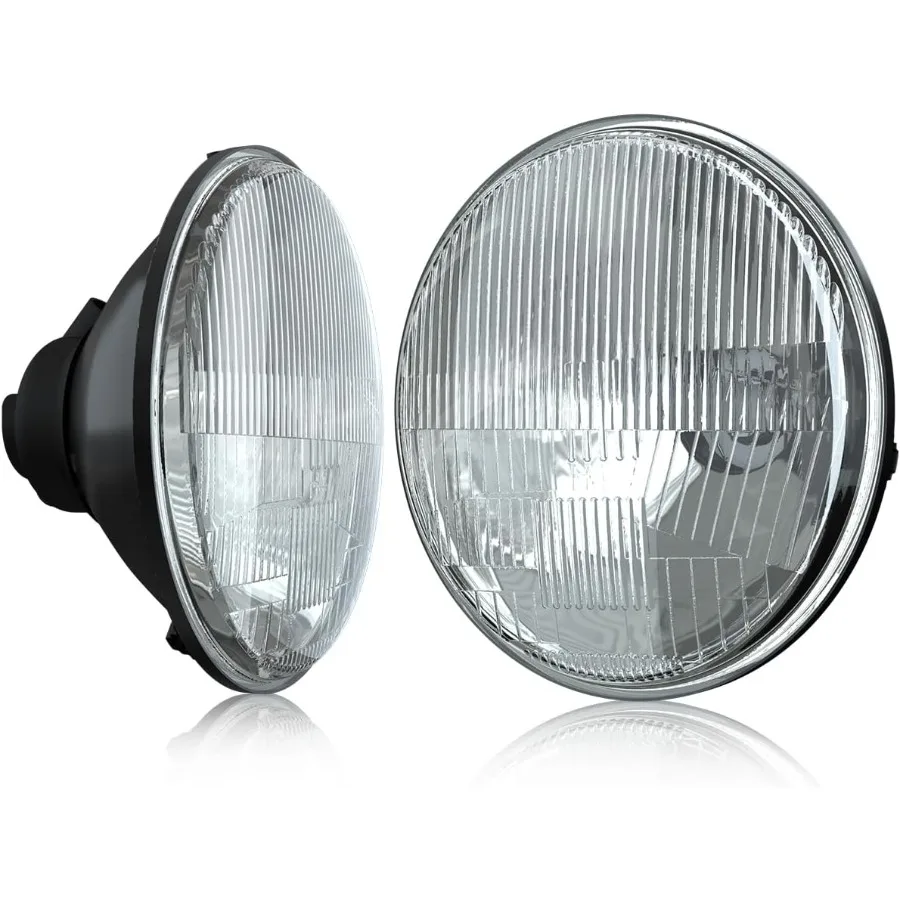 

7 Inch LED Glass Headlight with Round Lens Housing for Automotive Lighting Upgrade High and Low Beam Dual Function Sealed Beam