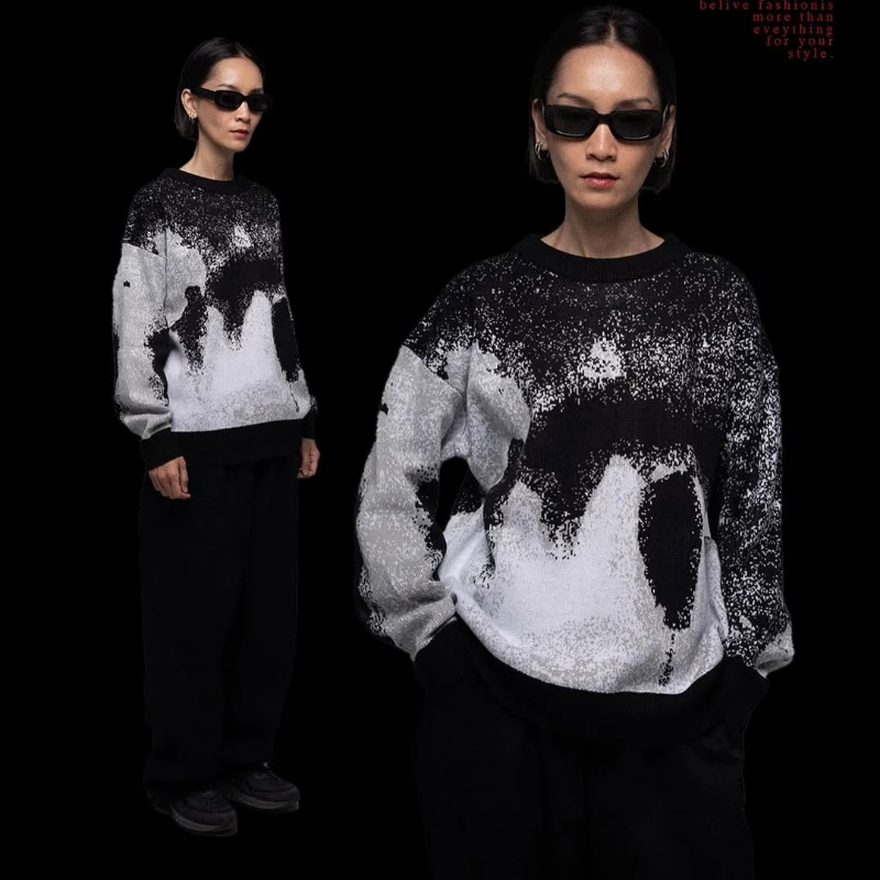 

Clothing Women's Hip Hop Loose Fashion Versatile Long Sleeve Hoodie Character High Street Printed Winter Warm Sweater Y2k