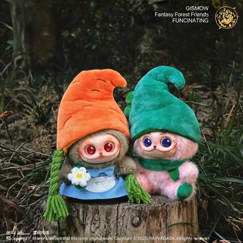 Gismow Little Hanhanbao الجيل الثاني الفينيل أفخم قلادة صندوق أعمى صديق الغابة مفاجأة دمية للنساء لعبة عصرية هدية