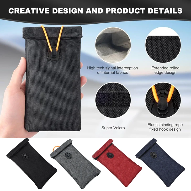 

Pouch for Car Keys and Smartphone Key Signal Blocking Bag Anti Theft Car Protection Cell Phone Keyless Entry Fob Bag