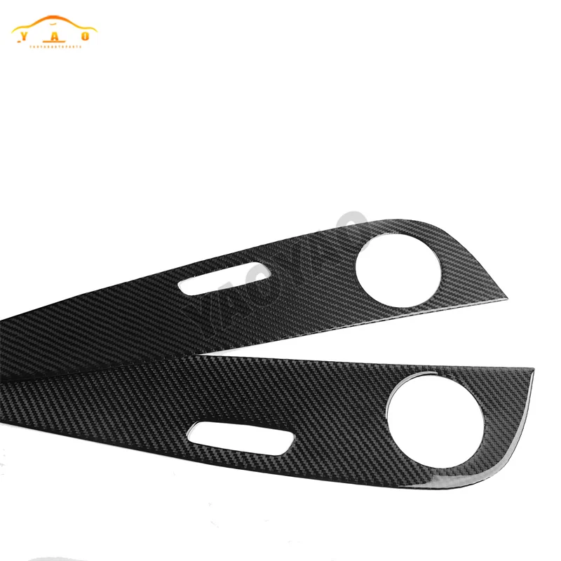 Carbon Fiber Car Door Decoration Panel Cover Trims Sticker For Mercedes Benz E Class W213 2016-2022 Car Accessories