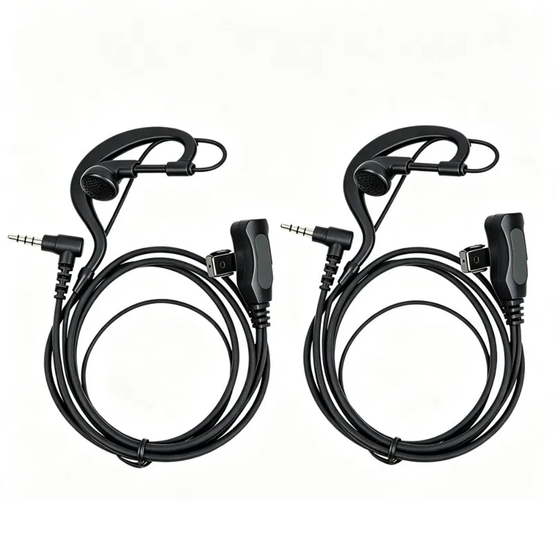 HOT!A72T EEY002 Earhook Earpiece 3.5Mm Single Needle Earphone With PTT Microphone For RETEVIS RT22P RT622P RB619 RB19 B63S B3S