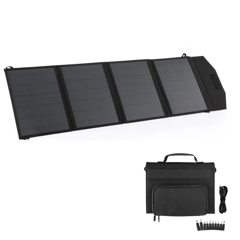 18V 40W Solar Panel Folding Charging Dual USB DC Solar Charging Foldable Bag For Outdoor Travel Tour Adventure Camping