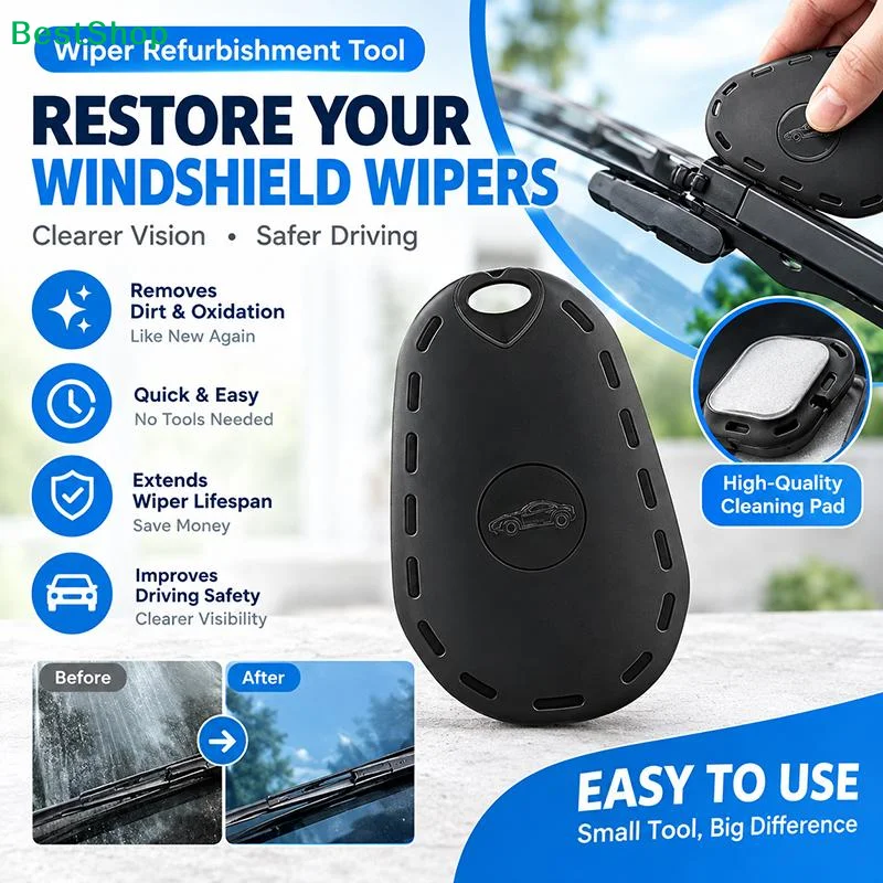 1/2PCS Universal Car Windshield Wiper Repair Tool Reusable Windshield Boneless Blade Strip Fixing Kits Wiper Blade Repair Tool