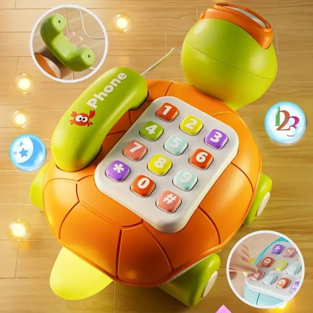 

ABS Musical Turtle Crawling Baby Music Voice Puzzle Baby Piano Music Light Interactive Funny Electronic Learning Machine