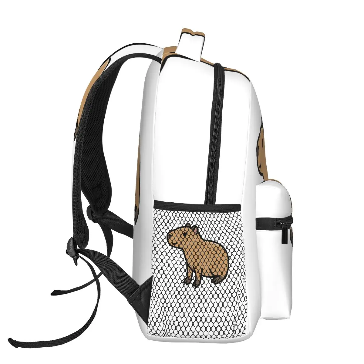 Zaini Capybara Ragazzi Ragazze Bookbag Studenti Borse da scuola Zaino da viaggio per cartoni animati Borsa a tracolla di grande capacità