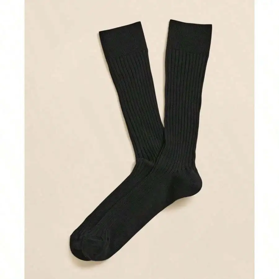 

Ribbed Knee High Socks Merino Wool Blend For Men And Women
